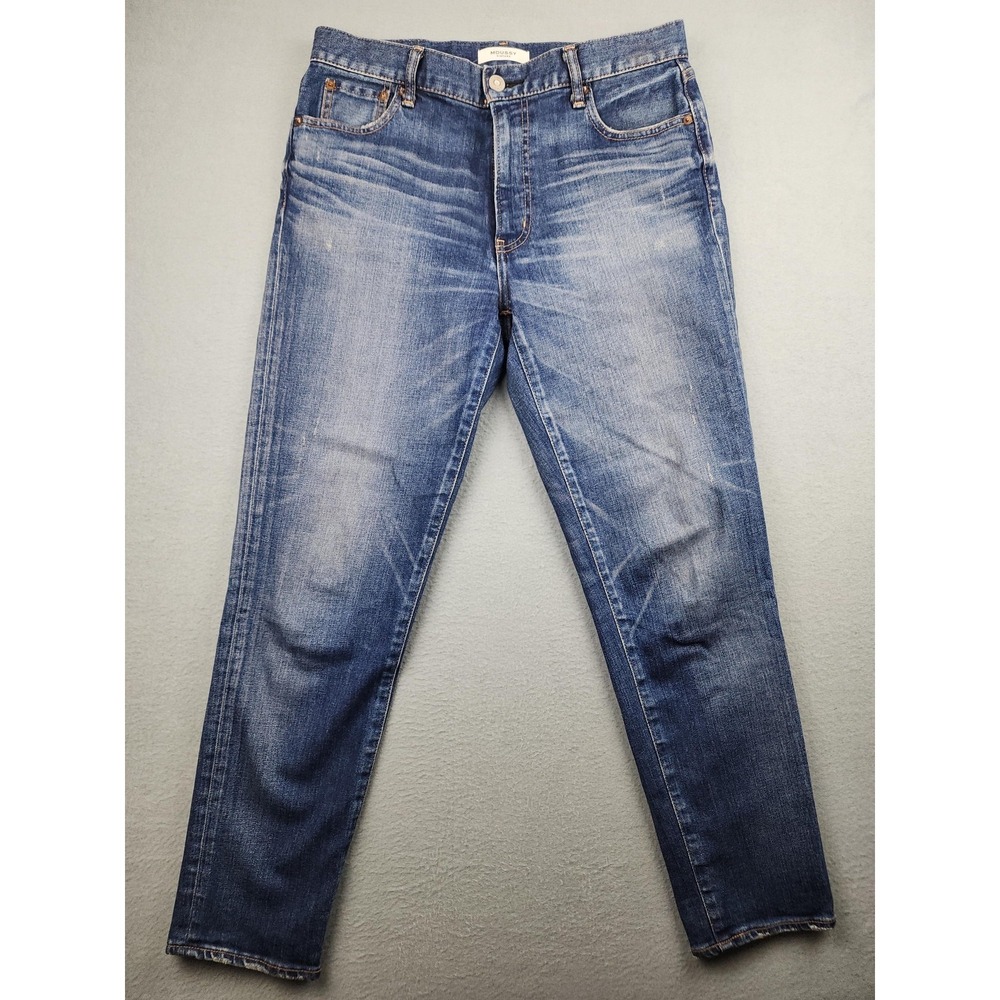 Moussy Vintage Jeans Womens 30 Blue Medium Wash Slim Tapered Stretch Denim Japan